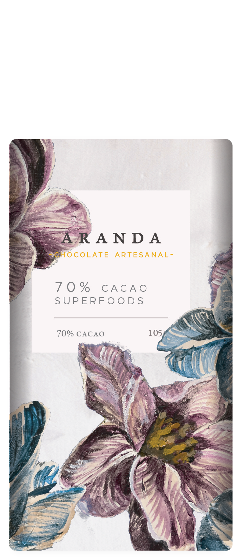 70% Cacao + Superfoods - Chocolate Oscuro con Superalimentos y Frutos Secos - Aranda honest chocolate