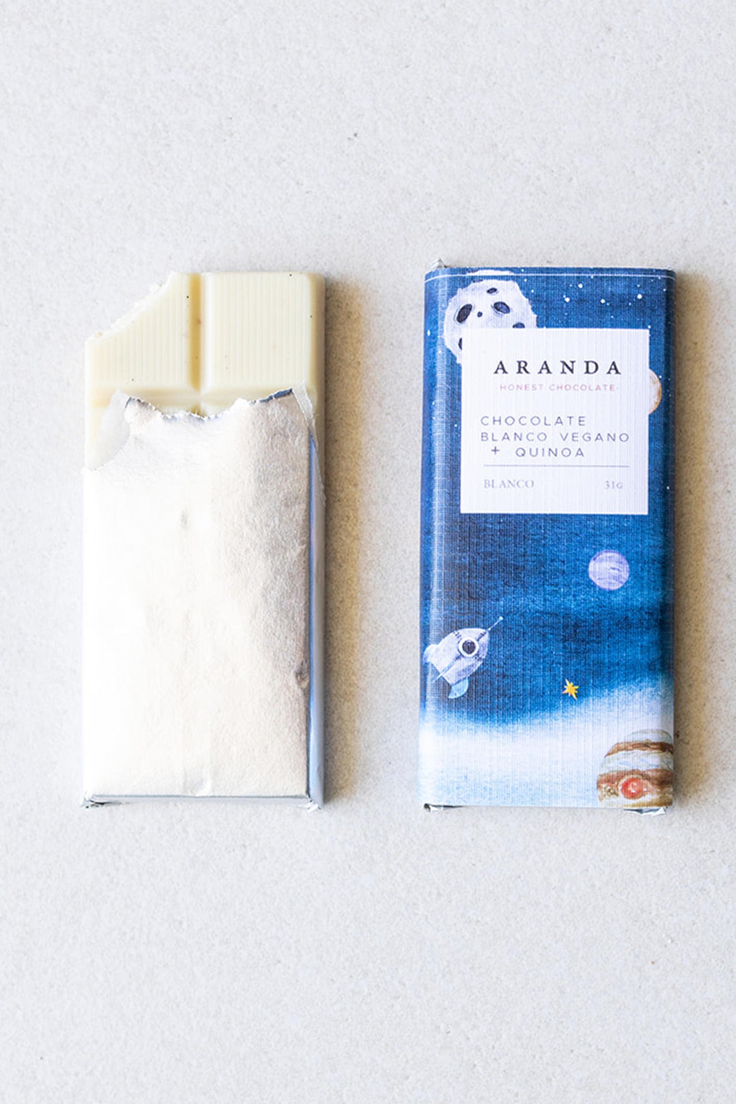 Chocolate Blanco Vegano con Quinoa | 31g