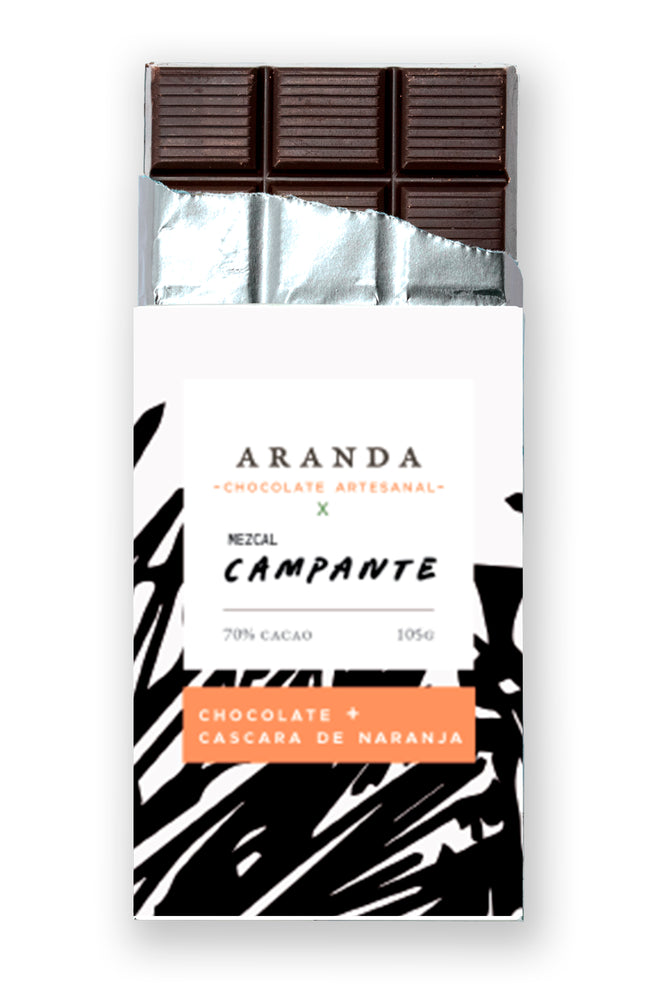 Mezcal Campante x Aranda  70% cascara de naranja - Aranda honest chocolate