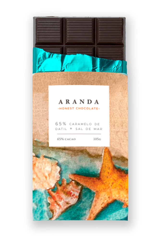 Caramel de datil y  sal de mar - Aranda honest chocolate