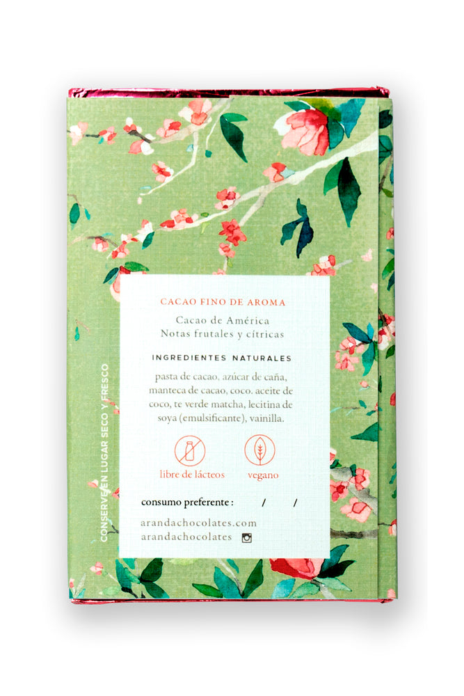 
                  
                    Crema de coco + matcha - Aranda honest chocolate
                  
                