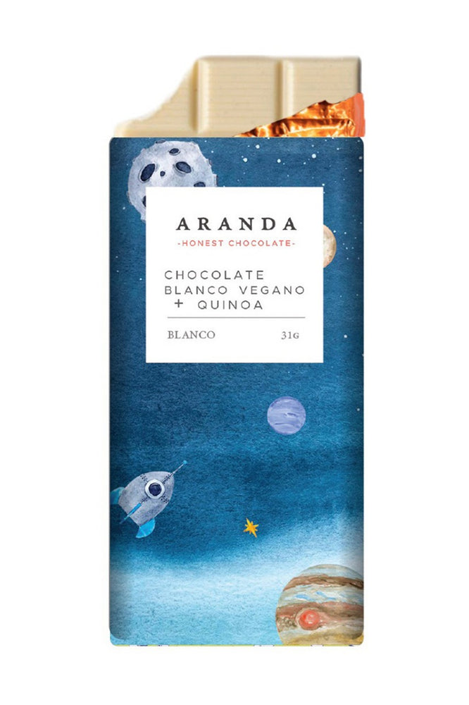 Blanco vegano con quinoa - Aranda honest chocolate