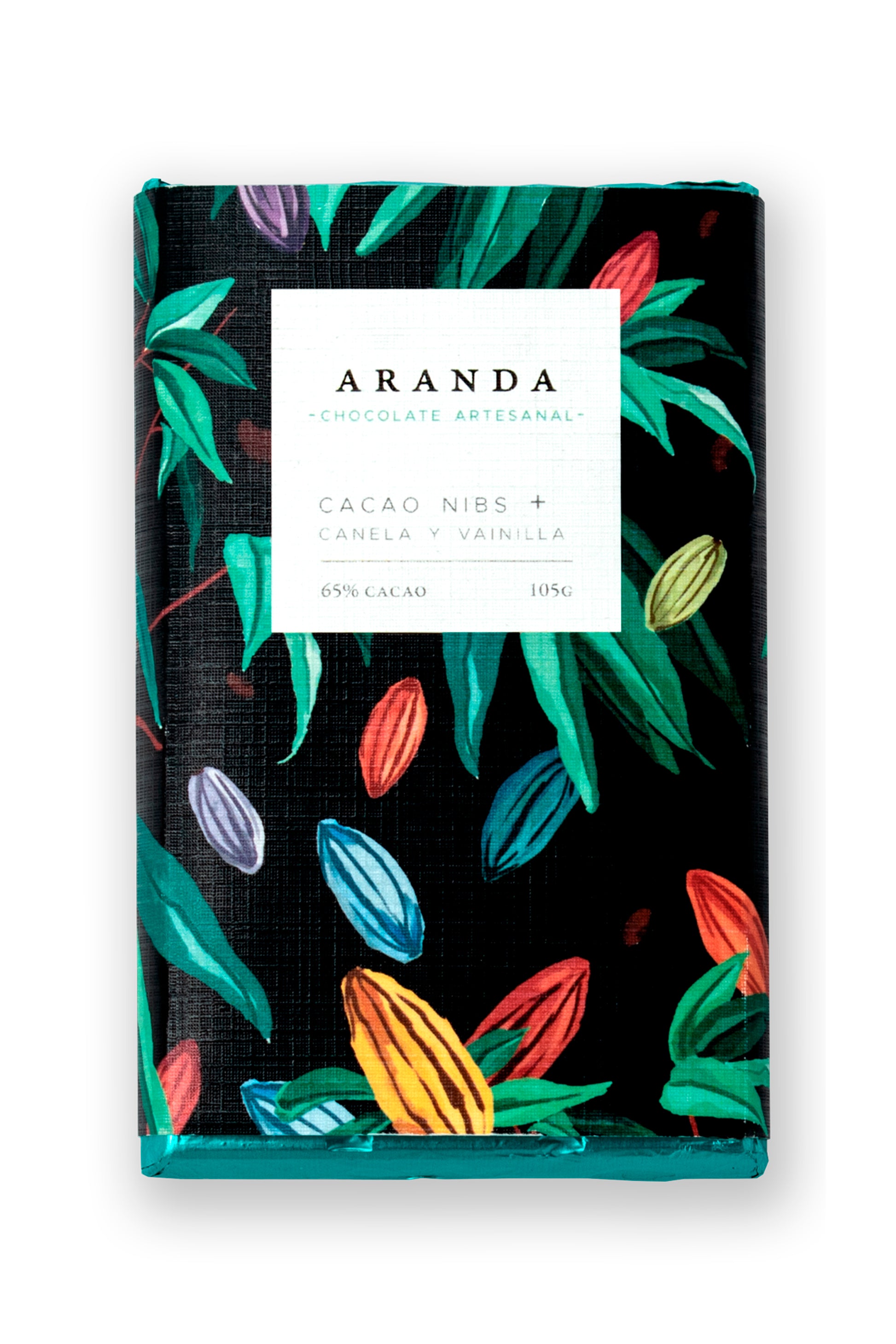 Nibs de cacao + canela + vainilla - Aranda honest chocolate