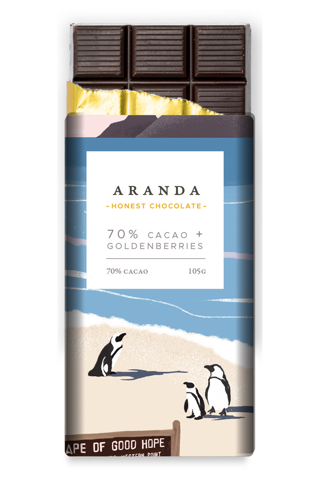 72% cacao goldenberries - Aranda honest chocolate